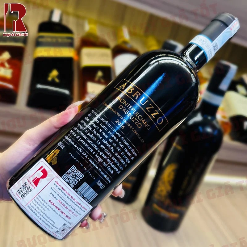 Rượu vang Montepulciano D'Abruzzo nên được ướp lạnh ở nhiệt độ 16-18°C để có điểm hương thơm tốt nhất