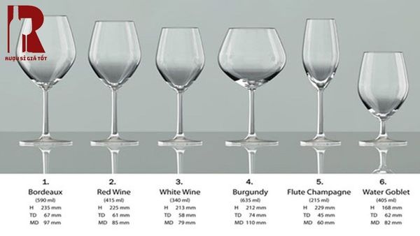 Một chai rượu vang uống được bao nhiêu ly