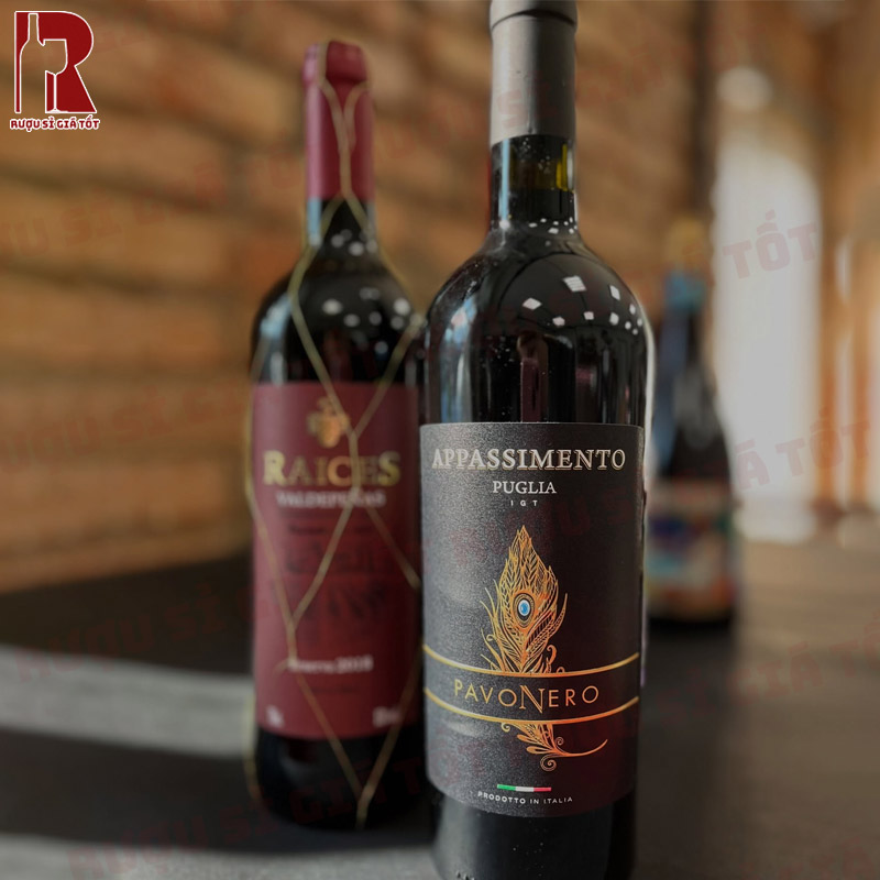 Pavo Nero Appassimento Puglia IGT nên được thở trong 20 - 30 phút giúp hương thơm bung tỏa rõ hơn.