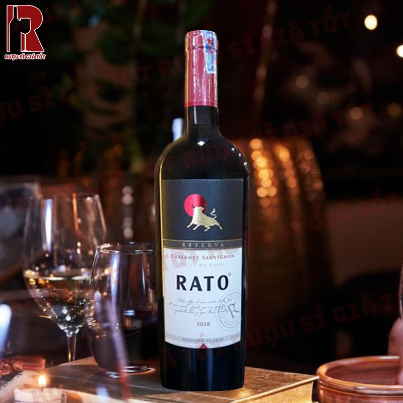Rato Cabernet Sauvignon Reserva mang đậm hương vị trái cây đen từ giống nho Cabernet