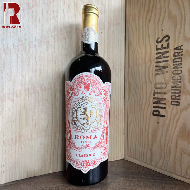 Chai Roma D.O.C Rosso với chất lượng cao cấp đã dành được nhiều giải thưởng quốc tế