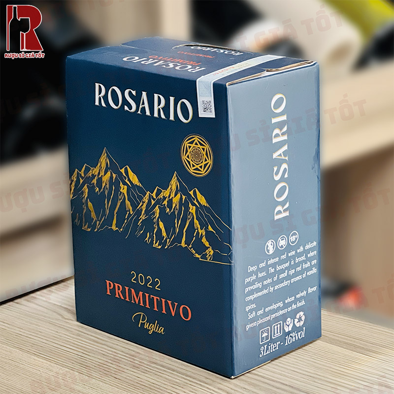 Rượu vang Rosario Primitivo Puglia với mùi hương phong phú