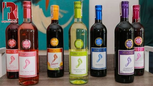 Mua rượu vang Barefoot giá rẻ dưới 300k