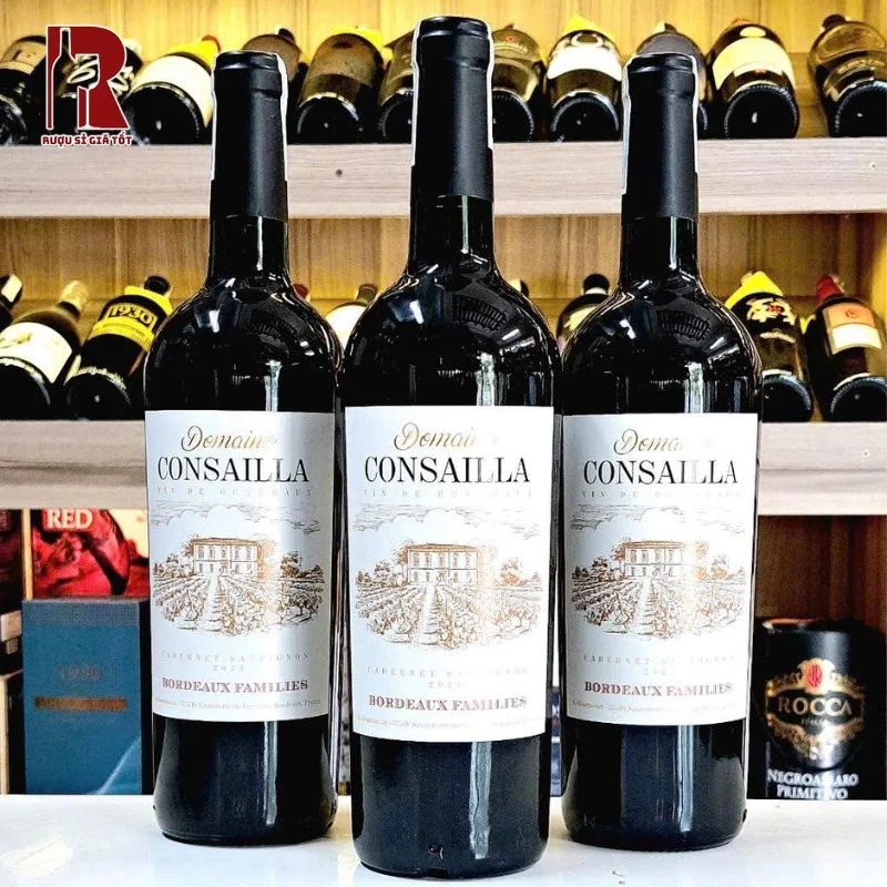 Rượu vang Pháp đỏ Domaine Consailla nên được ướp lạnh ở nhiệt độ 15-18°C để đạt điểm hương vị tốt nhất