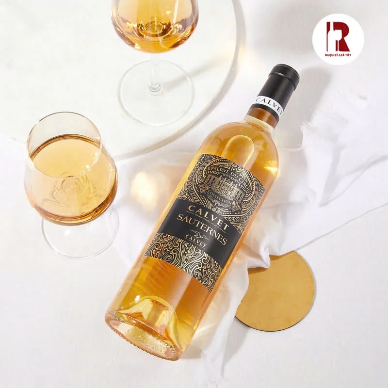 Vang Pháp ngọt Calvet Sauternes có vị rượu cổ điển đậm chất Pháp