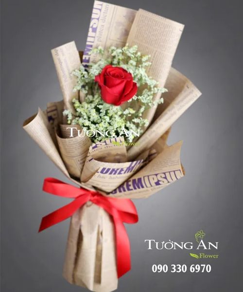 Bó Hoa Hồng Đỏ 1 Bông