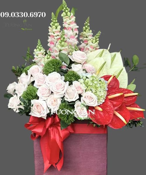 Hộp Hoa Tặng Khai Trương