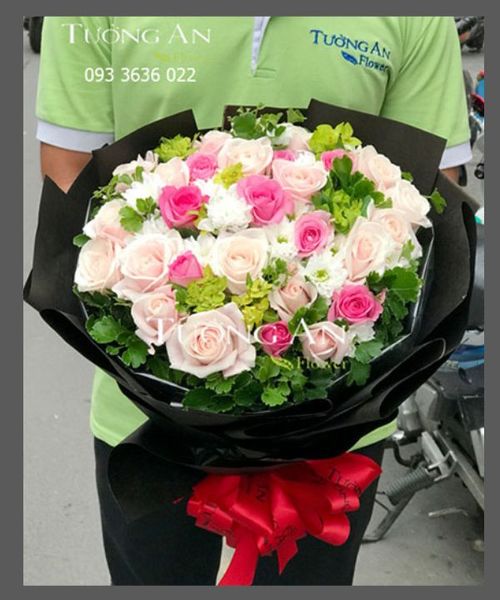 Bó Hoa Hồng Mix Màu