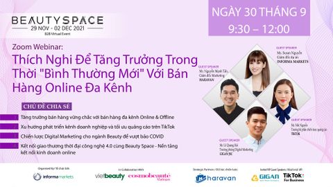 Haravan hợp tác cùng Vietbeauty & Cosmobeauté tổ chức webinar: Thích Nghi Để Tăng Trưởng Trong Thời 