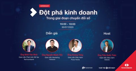 Haravan và Techcombank tổ chức thành công webinar Đột phá kinh doanh trong giai đoạn chuyển đổi số