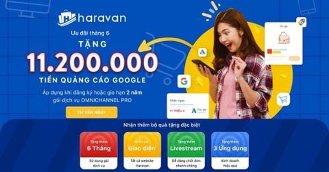 Ưu đãi tháng 6 - Tặng 11,200,000 tiền Quảng cáo Google khi đăng ký 2 năm gói Omni PRO