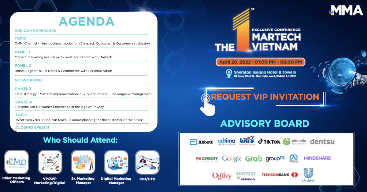 Đón đầu xu thế tiếp thị hiện đại với sự kiện MarTech Vietnam 2022 tổ chức bởi MMA Global