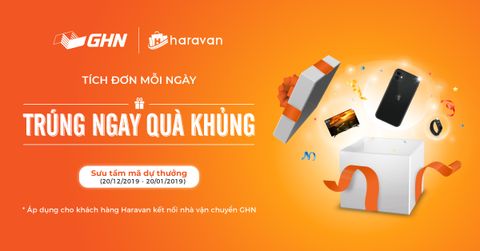 Đẩy đơn tự động đến Giao Hàng Nhanh trên website Haravan - Nhận ngay quà khủng