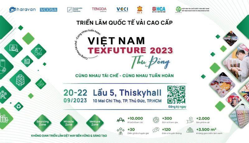 Haravan đồng hành cùng Triển lãm vải quốc tế Texfuture Việt Nam - Thu Đông 2023: Cùng nhau tái chế - Cùng nhau  tuần hoàn