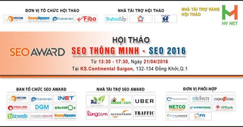 Hội thảo SEO Thông minh - SEO 2016