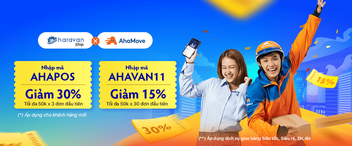 Khuyến mãi Ahamove dành riêng cho khách hàng Haravan
