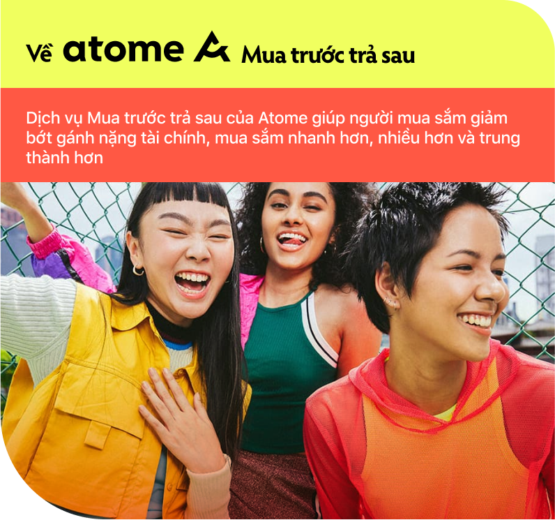 Atome 'Mua trước, trả sau' trên Haravan