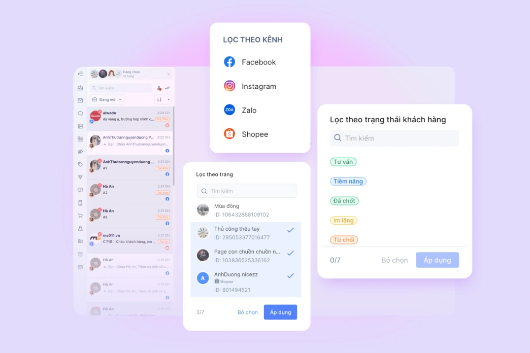 Phân loại hàng ngàn hội thoại