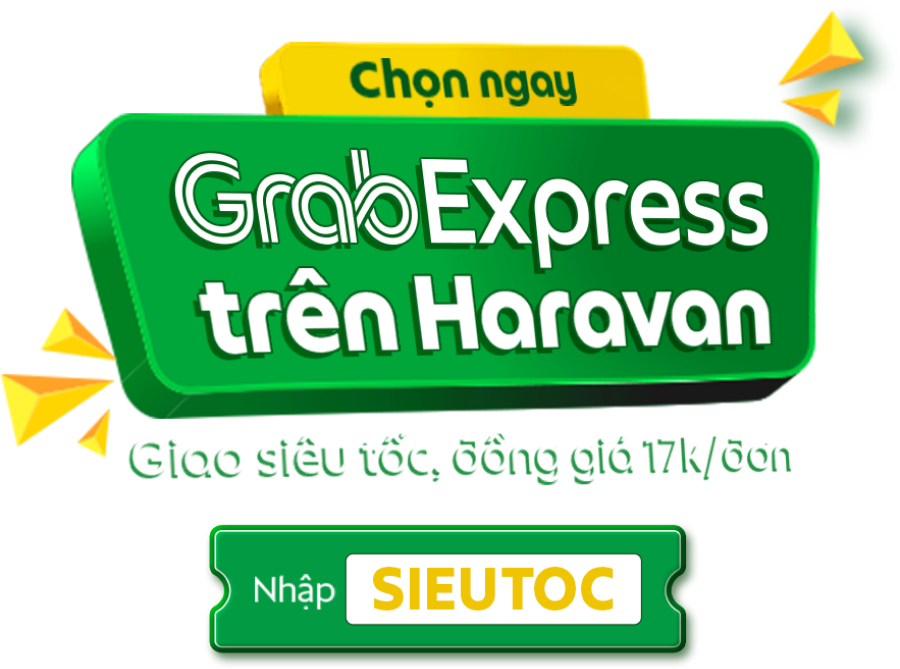GrabExpress trên Haravan, giao siêu tốc, đồng giá 17k/đơn