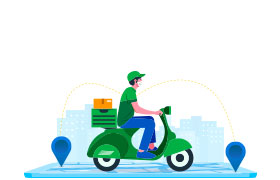 Cam kết giao hàng tối đa 2h trong phạm vi 25km