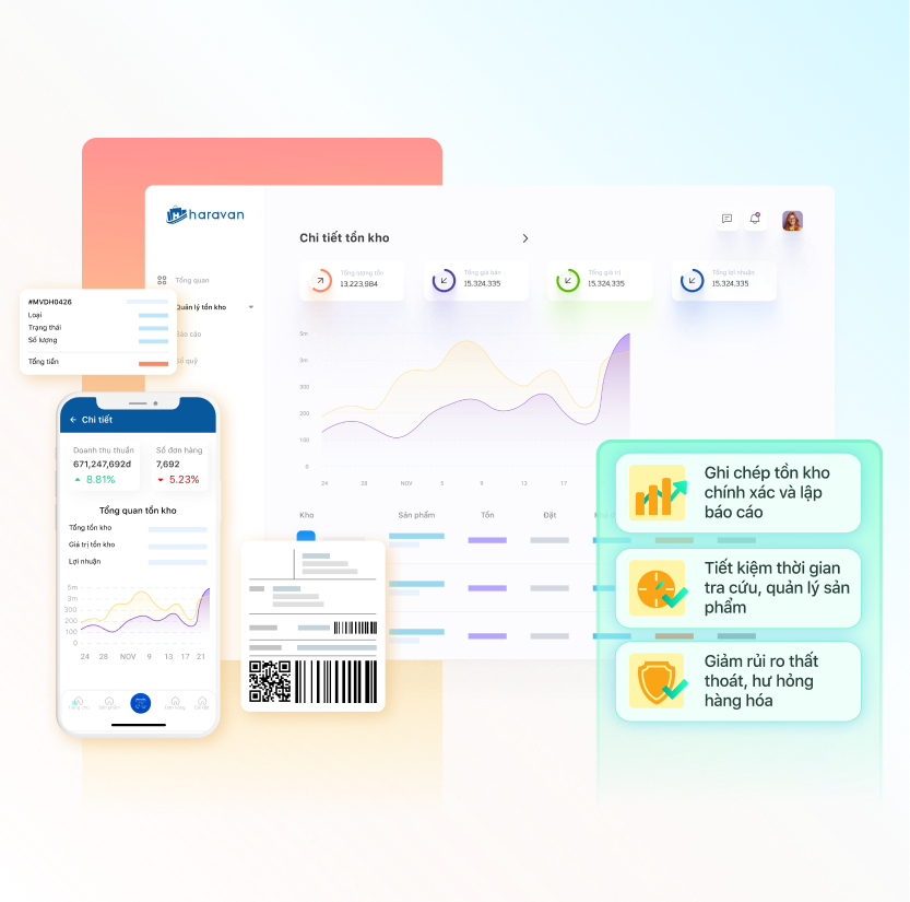 Quản lý tồn kho đơn giản cùng Haravan