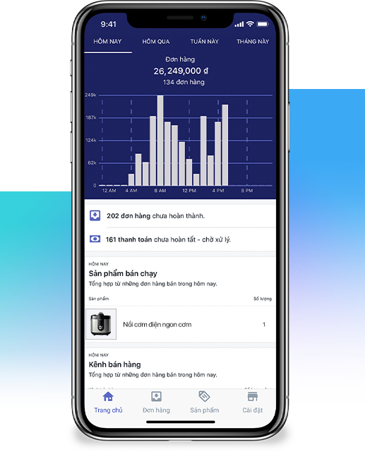 Kết nối app Haravan trên di động