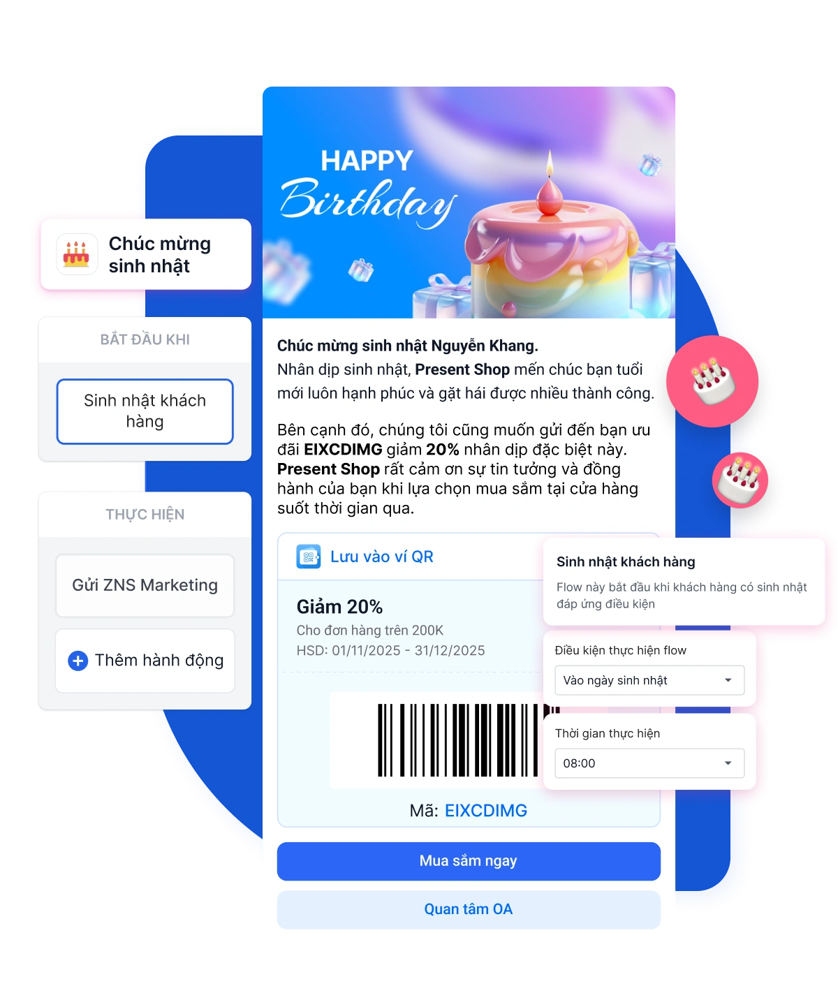 Chúc mừng & tri ân khách hàng