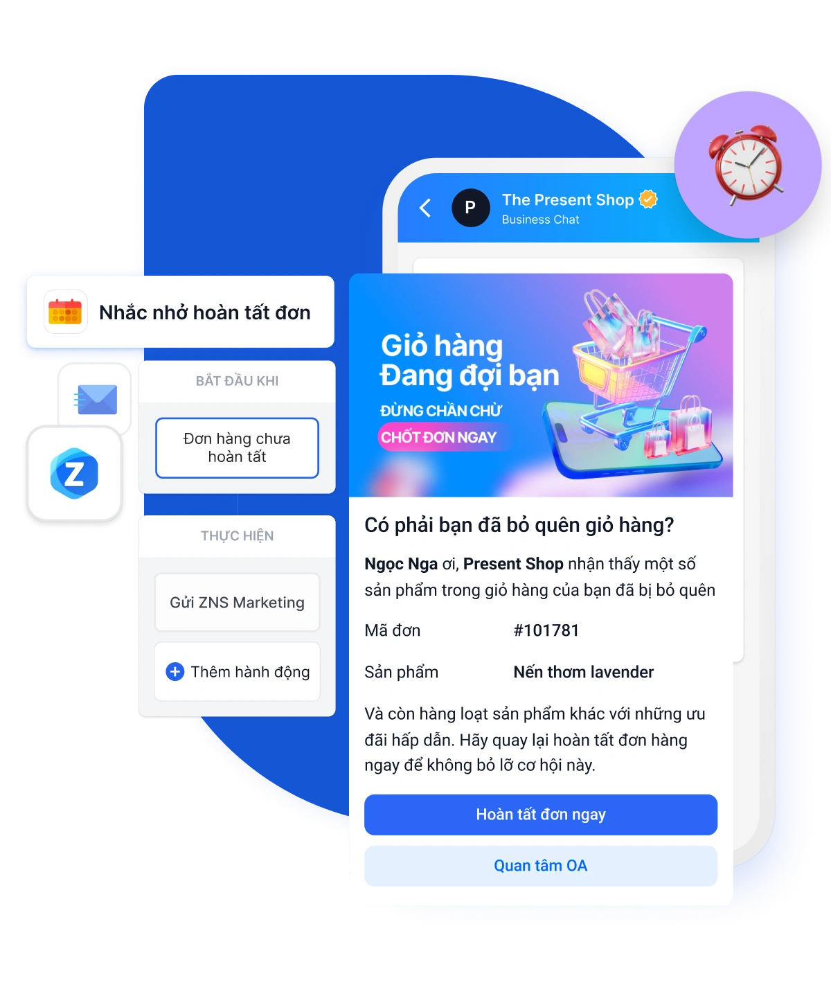 Khôi phục giỏ hàng bị bỏ quên