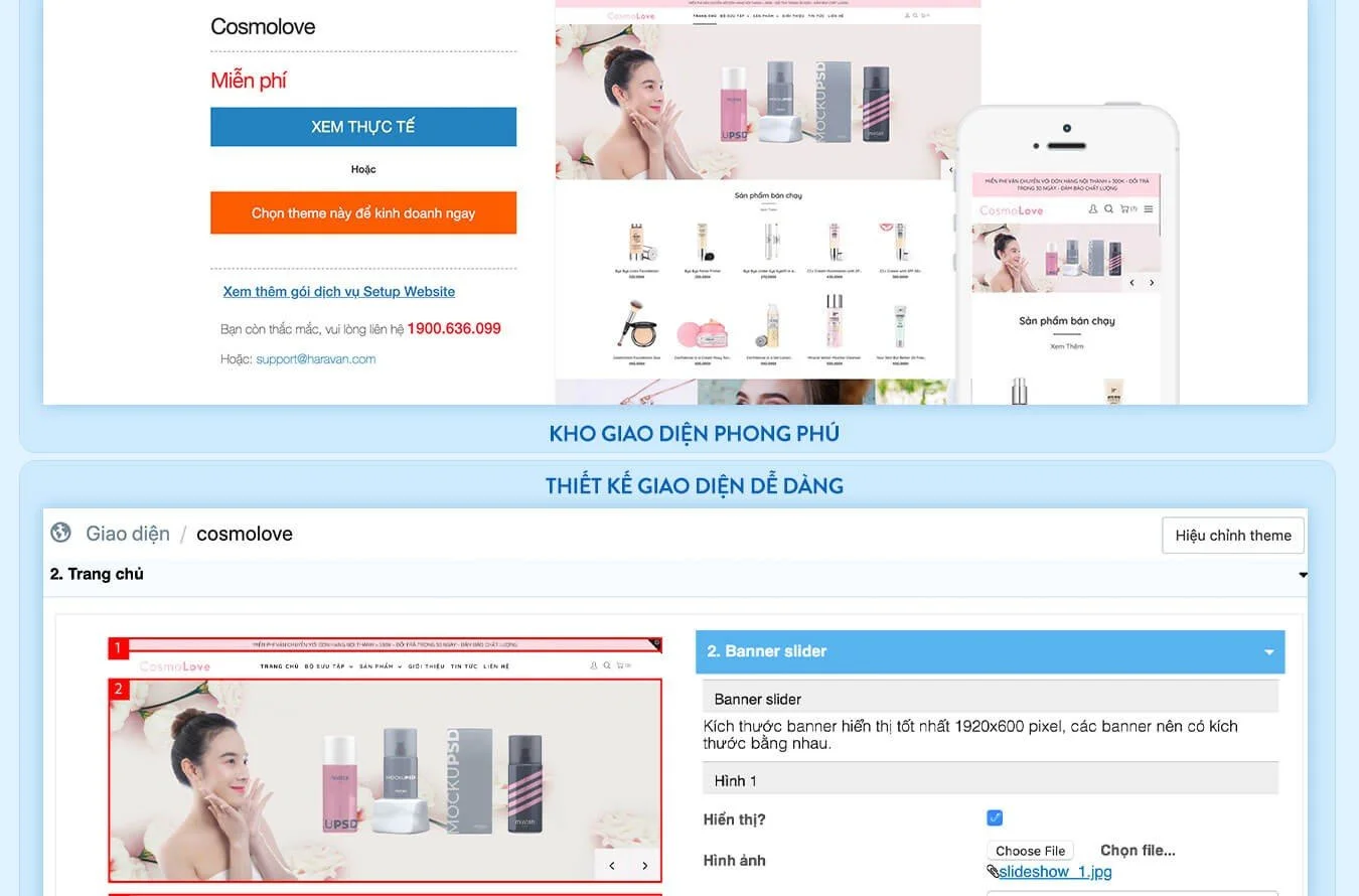 Thiết kế website bán hàng dễ dàng