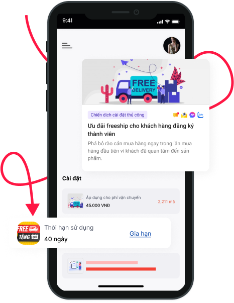 Freeship cho khách hàng mới