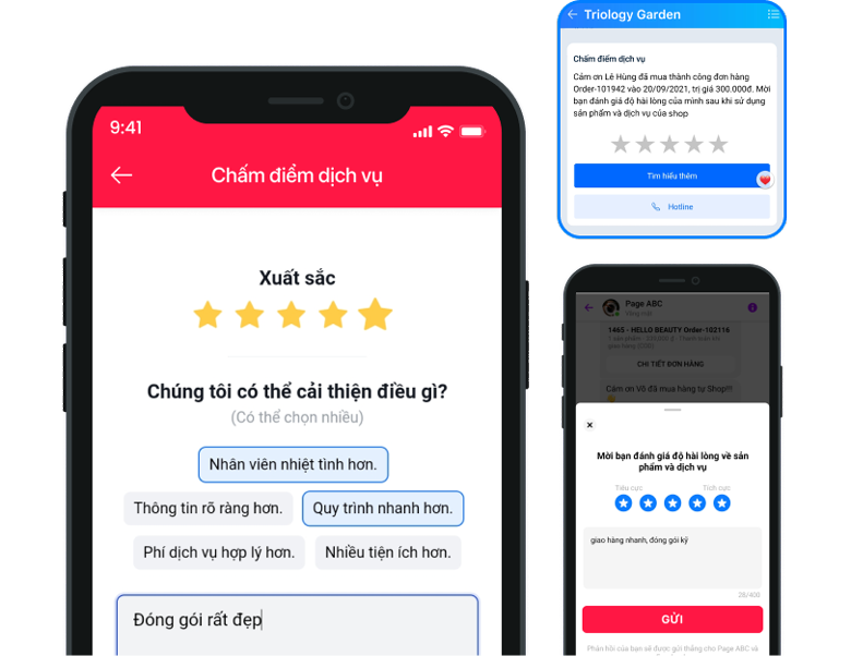 Đánh giá chất lượng dịch vụ sau mua hàng