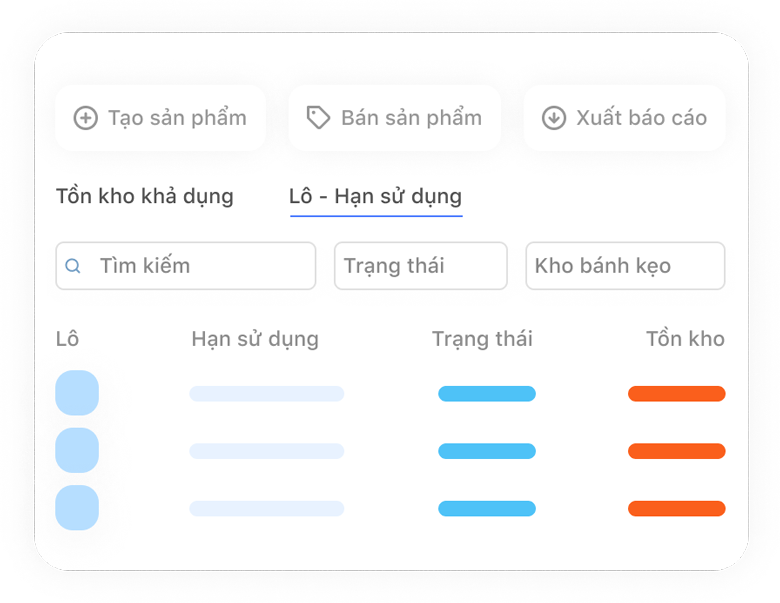 Quản lý tồn kho theo lô	và hạn sử dụng