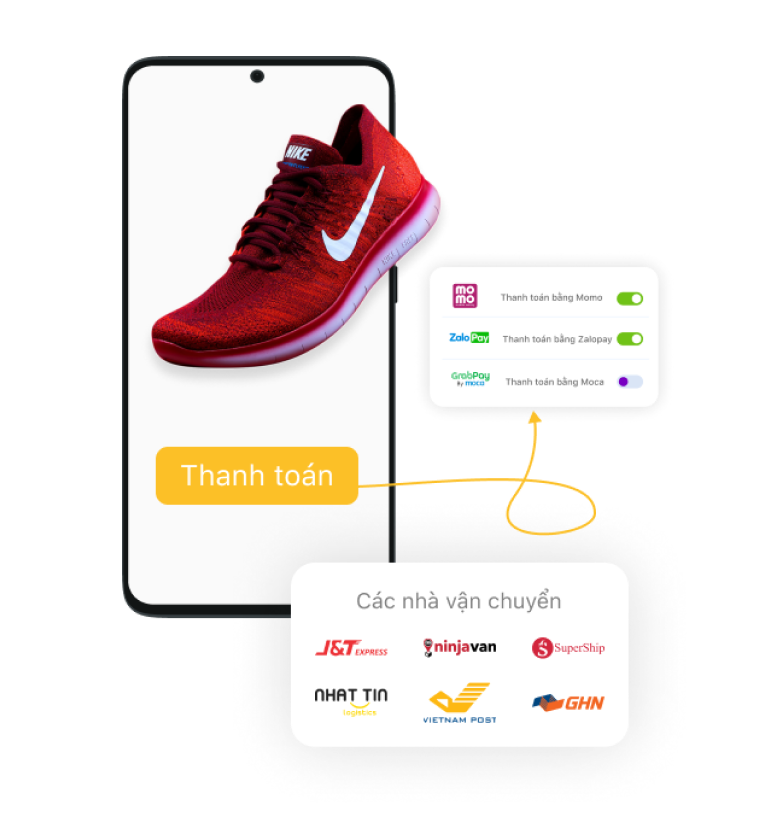 Quản lý vận chuyển, thanh toán