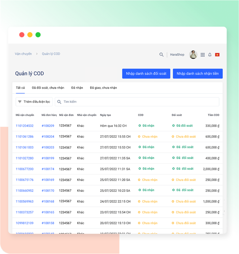 Quản lý đối soát