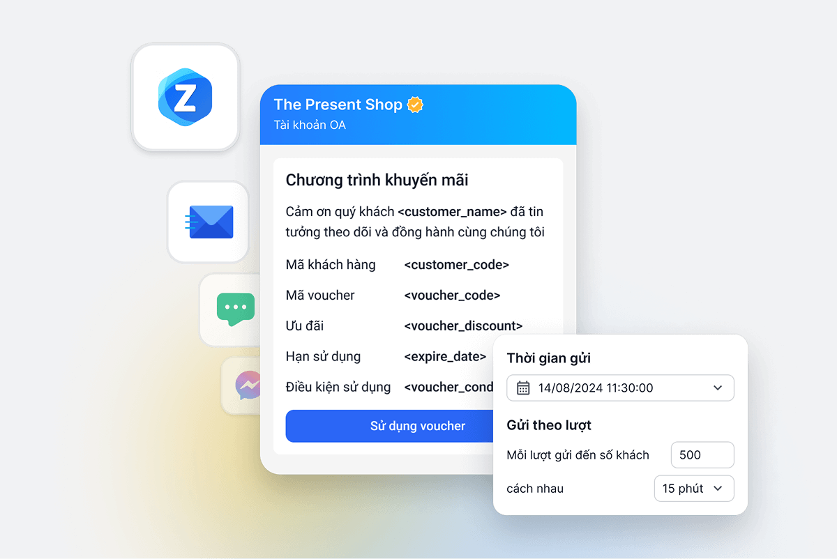 Gửi chiến dịch Broadcast đa kênh