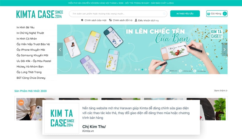 Giao diện Website