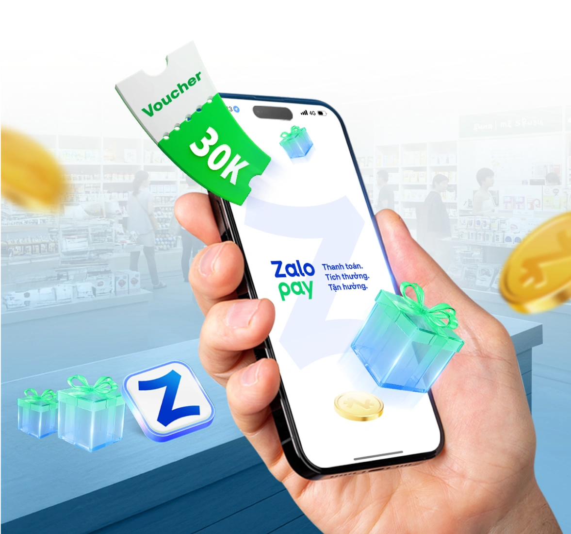 Áp mã ưu đãi Zalopay trên Haravan