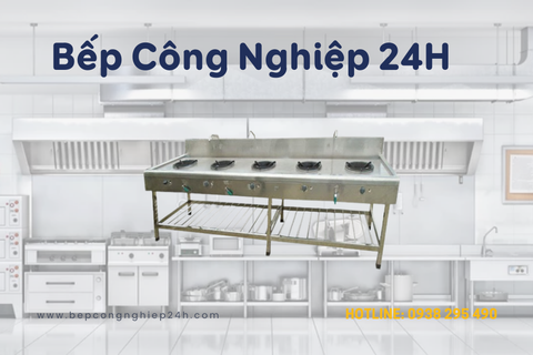 Bếp Á 5 Họng Hỗ Trợ Cho Hệ Thống Bếp Nhà Hàng