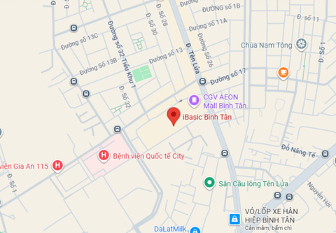 iBasic Aeon Bình Tân - Tầng 1 TTTM Aeon Mall Bình Tân, số 01 đường 17A, Phường An Lạc (cũ: Bình Trị Đông B, Quận Bình Tân), Thành phố Hồ Chí Minh