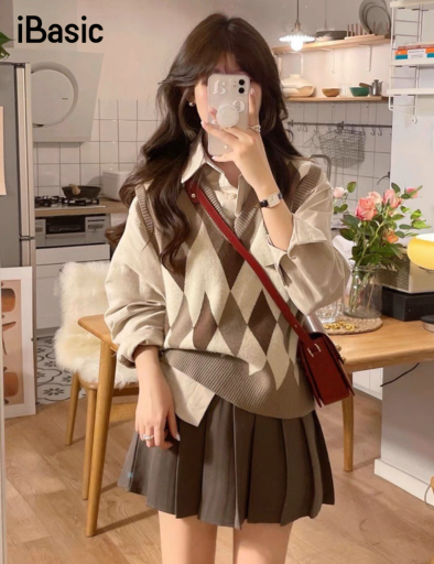 Thời Trang Đẹp Xinh Cùng Cách Phối Đồ Với Áo Gile Len Nữ