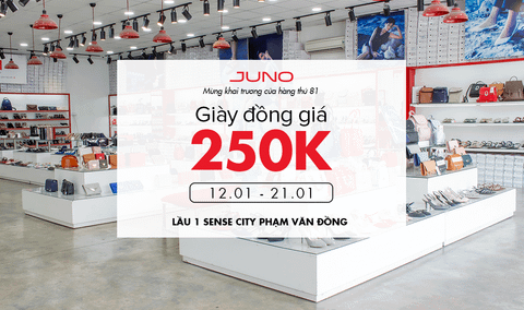 Juno mừng khai trương cửa hàng mới tại Hồ Chí Minh - Đồng giá giày 250K
