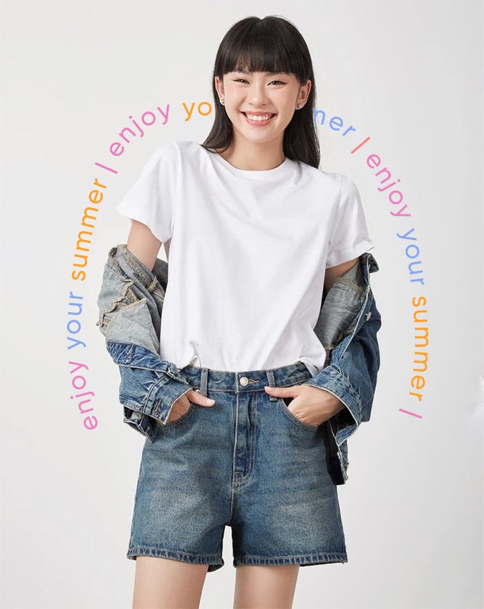  Quần Short Jean Form A