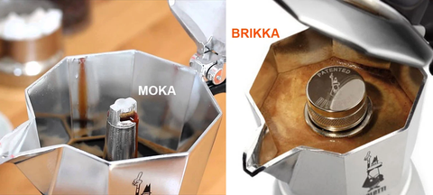Cách phân biệt ấm pha cà phê  Moka và Brikka