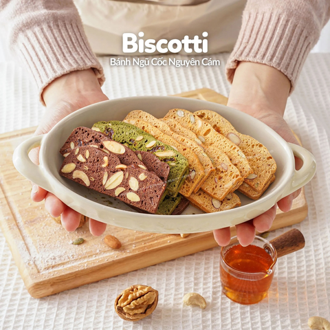 Bánh Biscotti Ăn Kiêng- Chế Độ Ăn Healthy Không Làm Bạn Ngán
