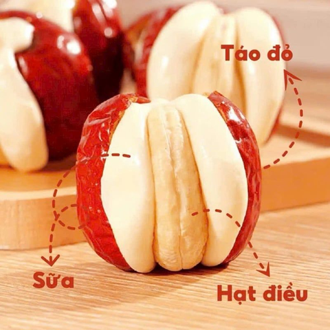 Táo Đỏ Kẹp Sữa Hạt Điều: Siêu Phẩm Healthy Cho Người Ăn Kiêng