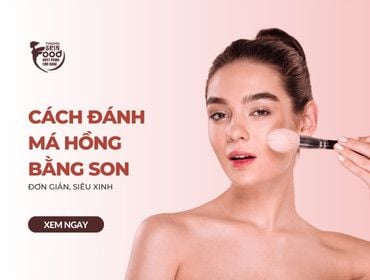 Cách đánh má hồng bằng son ĐƠN GIẢN, SIÊU XINH