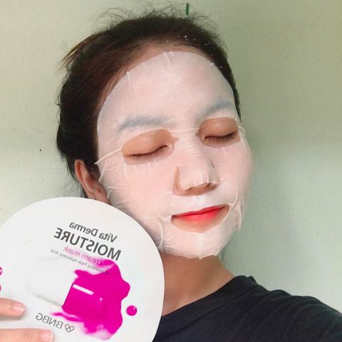 Dưỡng Trắng Cấp tốc Với Mặt Nạ BNBG Vita Derma Moisture Cream