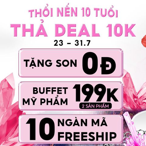 Tự Tin Tỏa Sáng Nhân Dịp Sale Sinh Nhật Với Bộ Tứ Tẩy Trang, Chống Nắng, Kem Nền, Phấn Phủ Và Son Thỏi