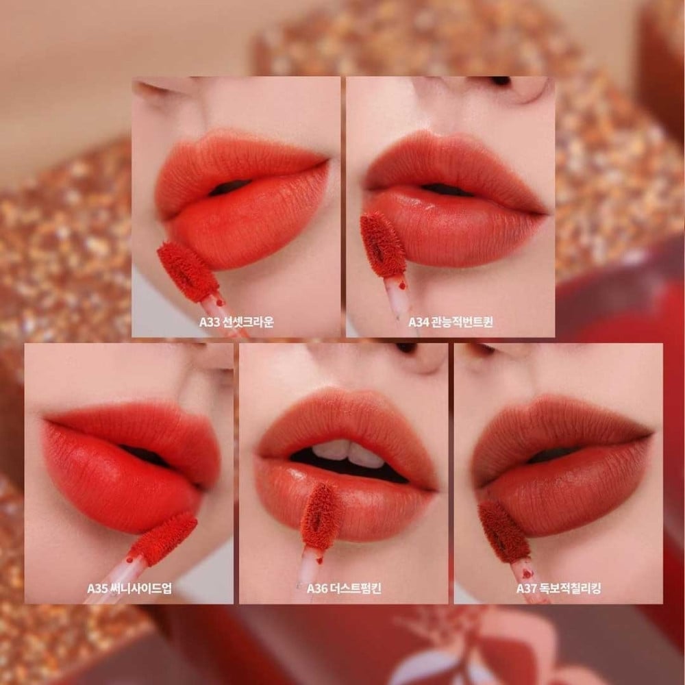 25.15 - thegioiskinfood - Bảng màu son Black Rouge Air Fit Velvet Tint Ver 7