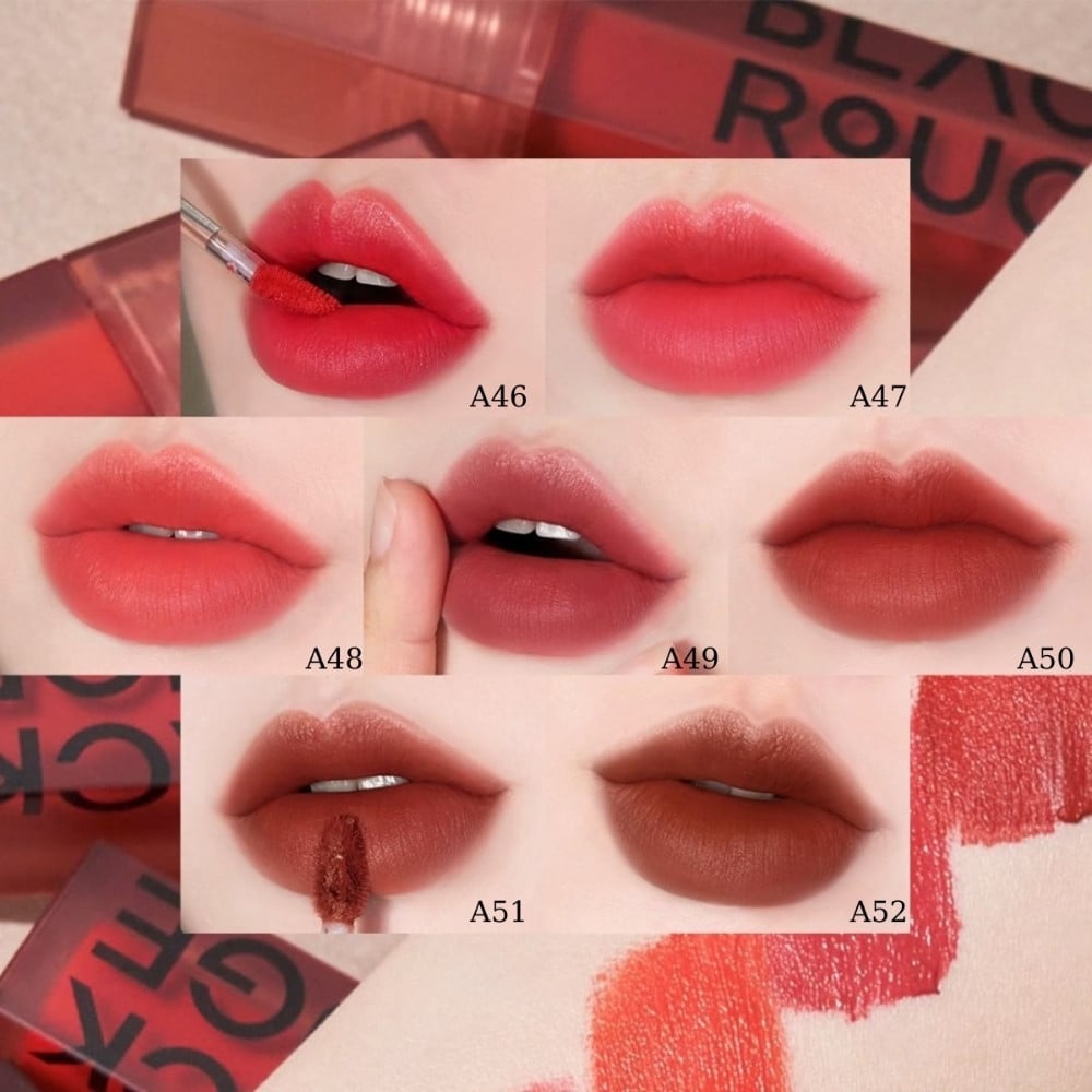 25.19 - thegioiskinfood - Bảng màu son Black Rouge Air Fit Velvet Tint Ver 9